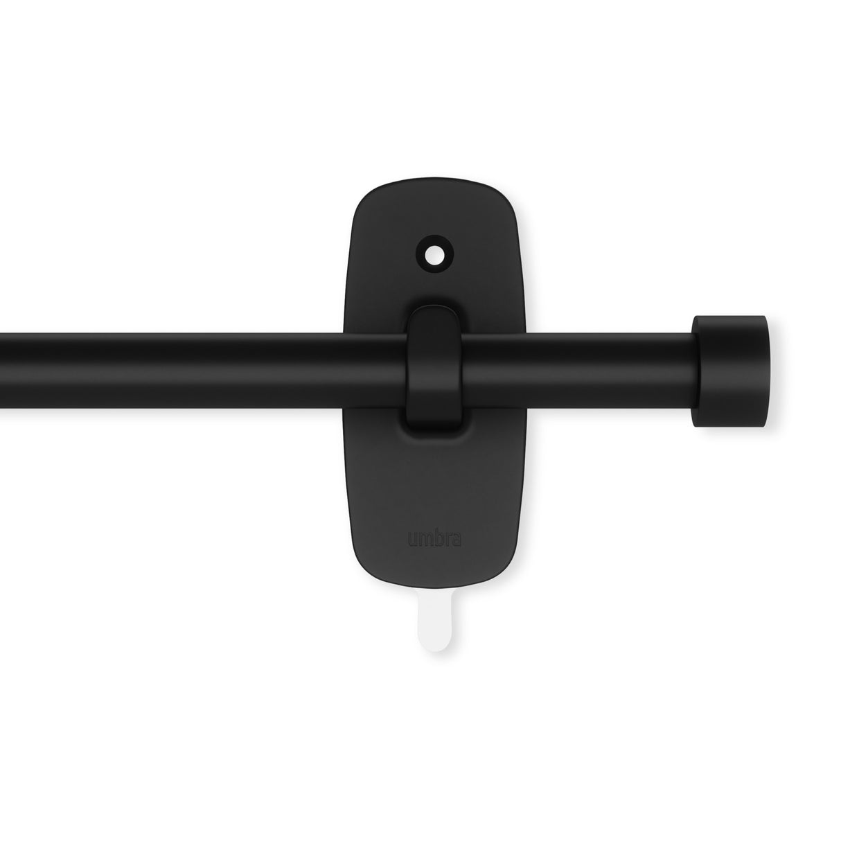 Single Curtain Rods | color: Matte-Black | size: 16-28" (41-71 cm approx) | diameter: 5/8" (1.6cm approx)