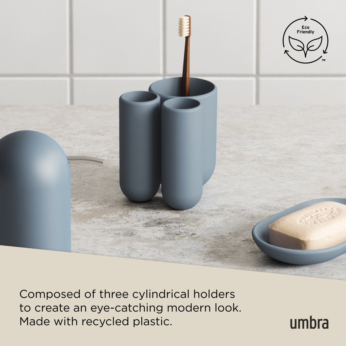 Tumblers & Toothbrush Holders | color: Slate Blue