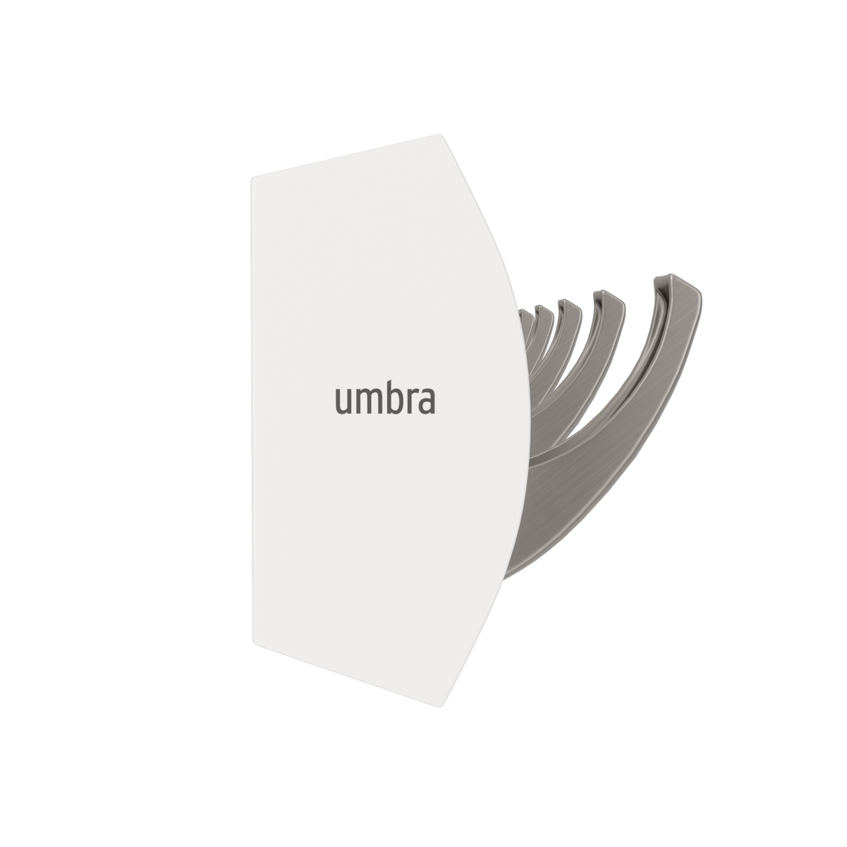 Wall Hooks | color: White-Nickel