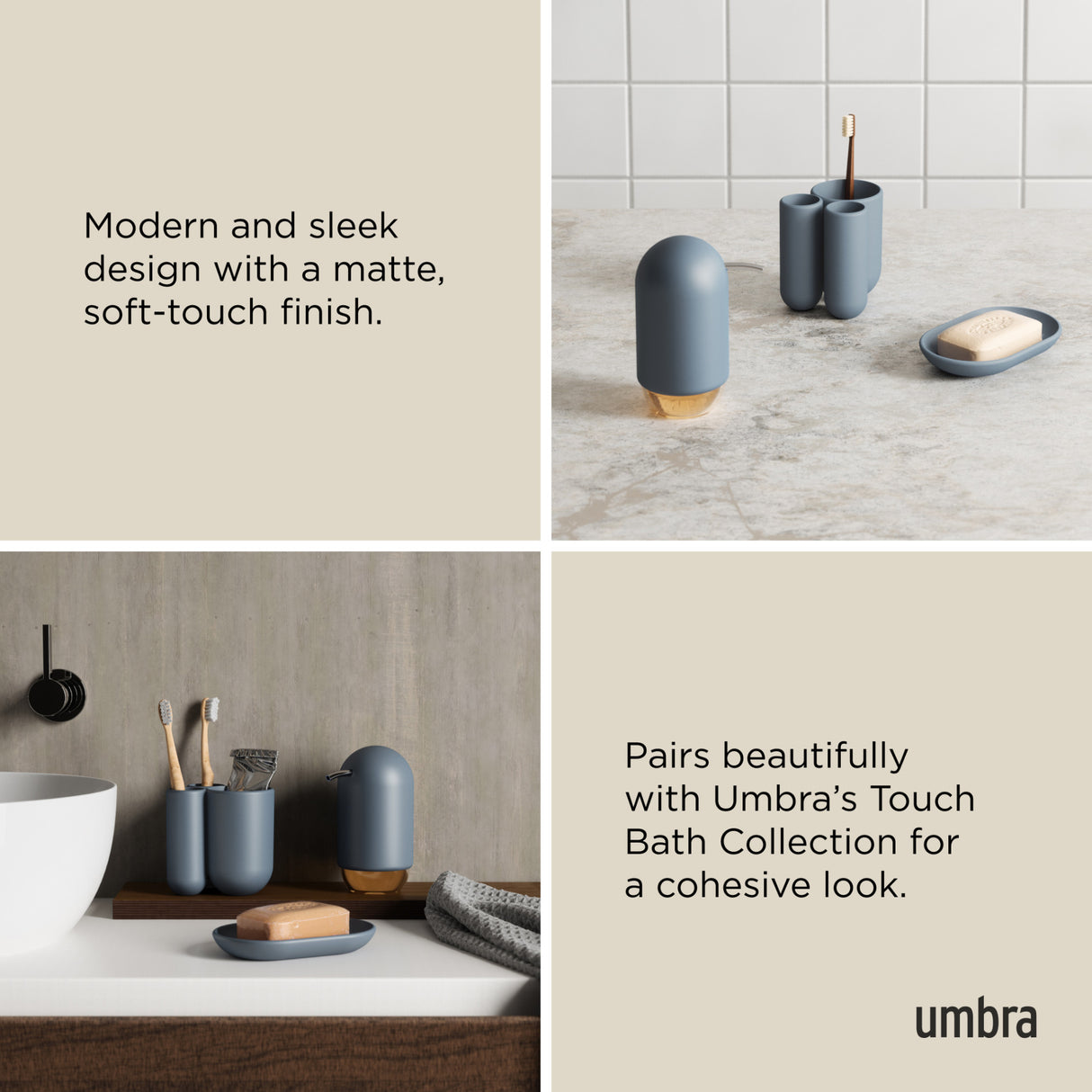Tumblers & Toothbrush Holders | color: Slate Blue