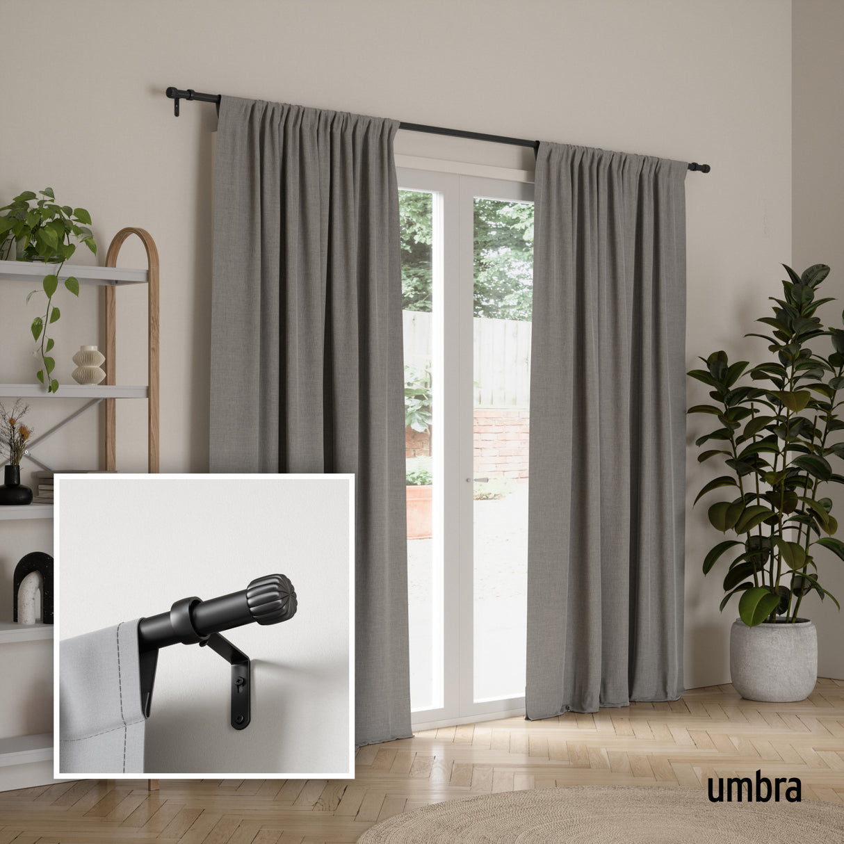| color: Matte-Black | size: 66-120" (168-305 cm) | diameter: 1" (2.5 cm)
