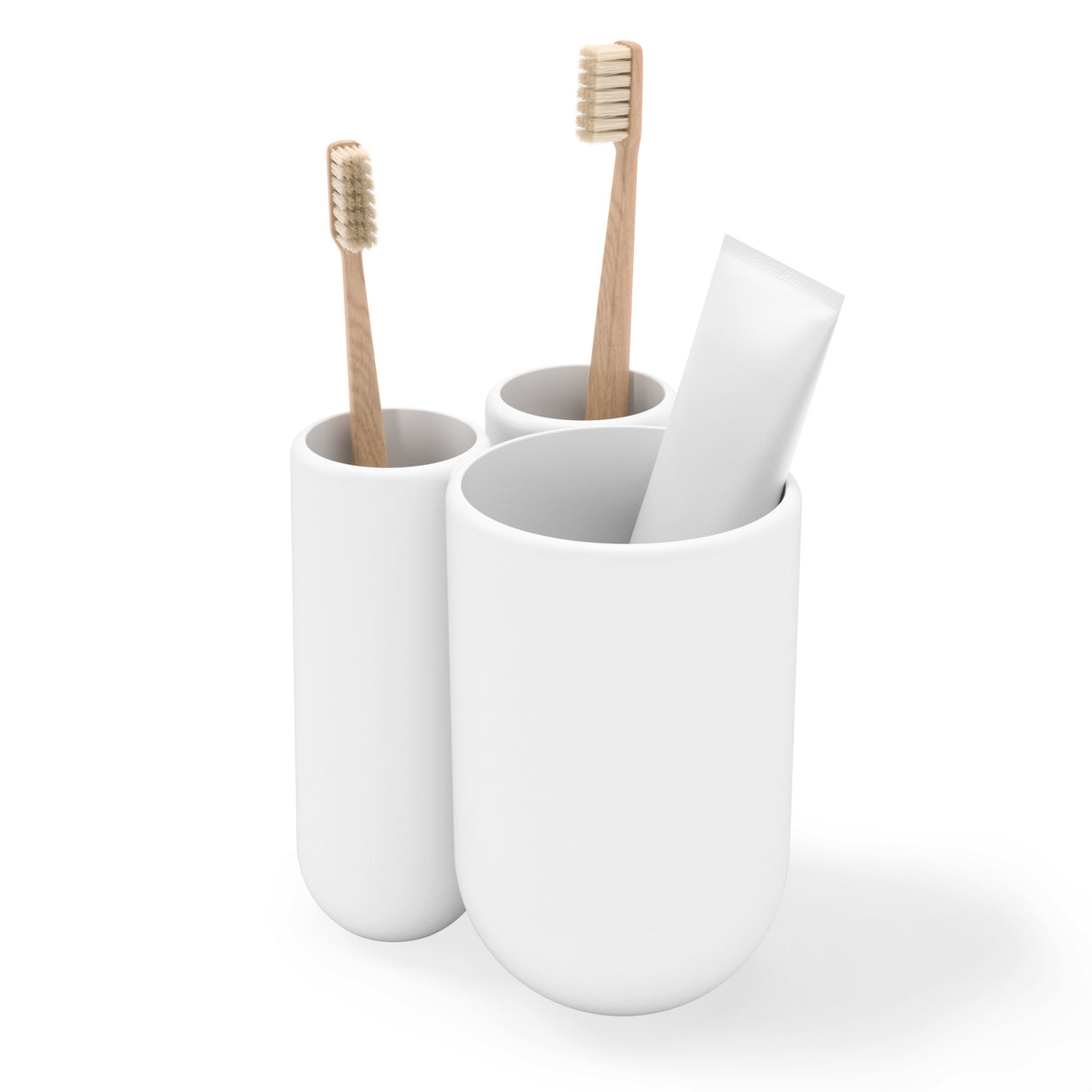 Tumblers & Toothbrush Holders | color: White