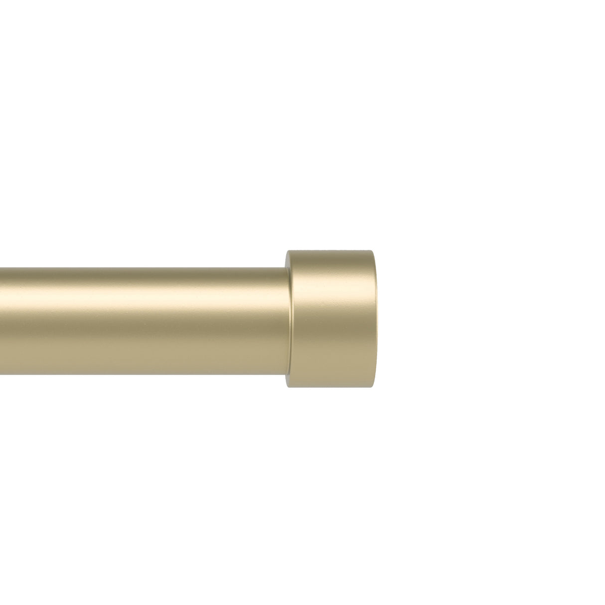 Single Curtain Rods | color: Gold | size: 120-180" (305-457 cm) | diameter: 1" (2.5 cm)