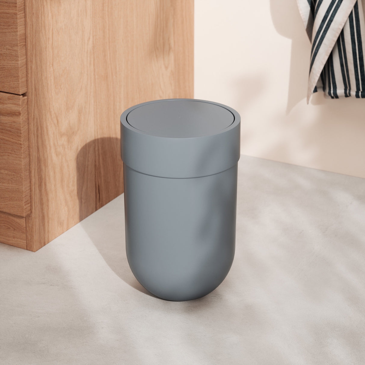 Bathroom Trash Cans | color: Slate Blue | Hover