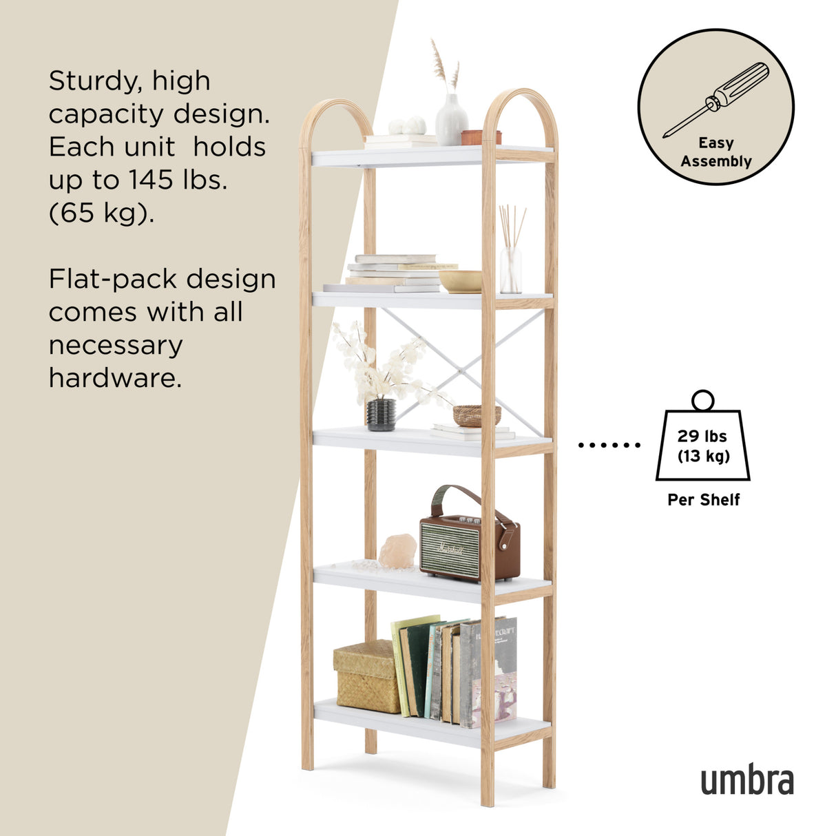 Shelves & Magazine Racks | color: White-Natural