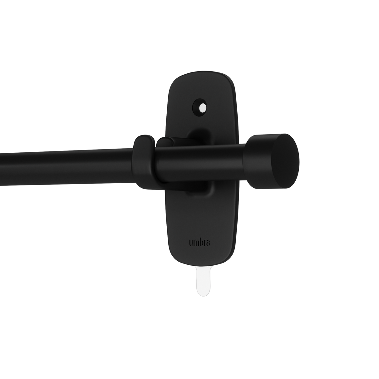 Single Curtain Rods | color: Matte-Black | size: 28-48" (72-122cm approx) | diameter: 5/8" (1.6cm approx)