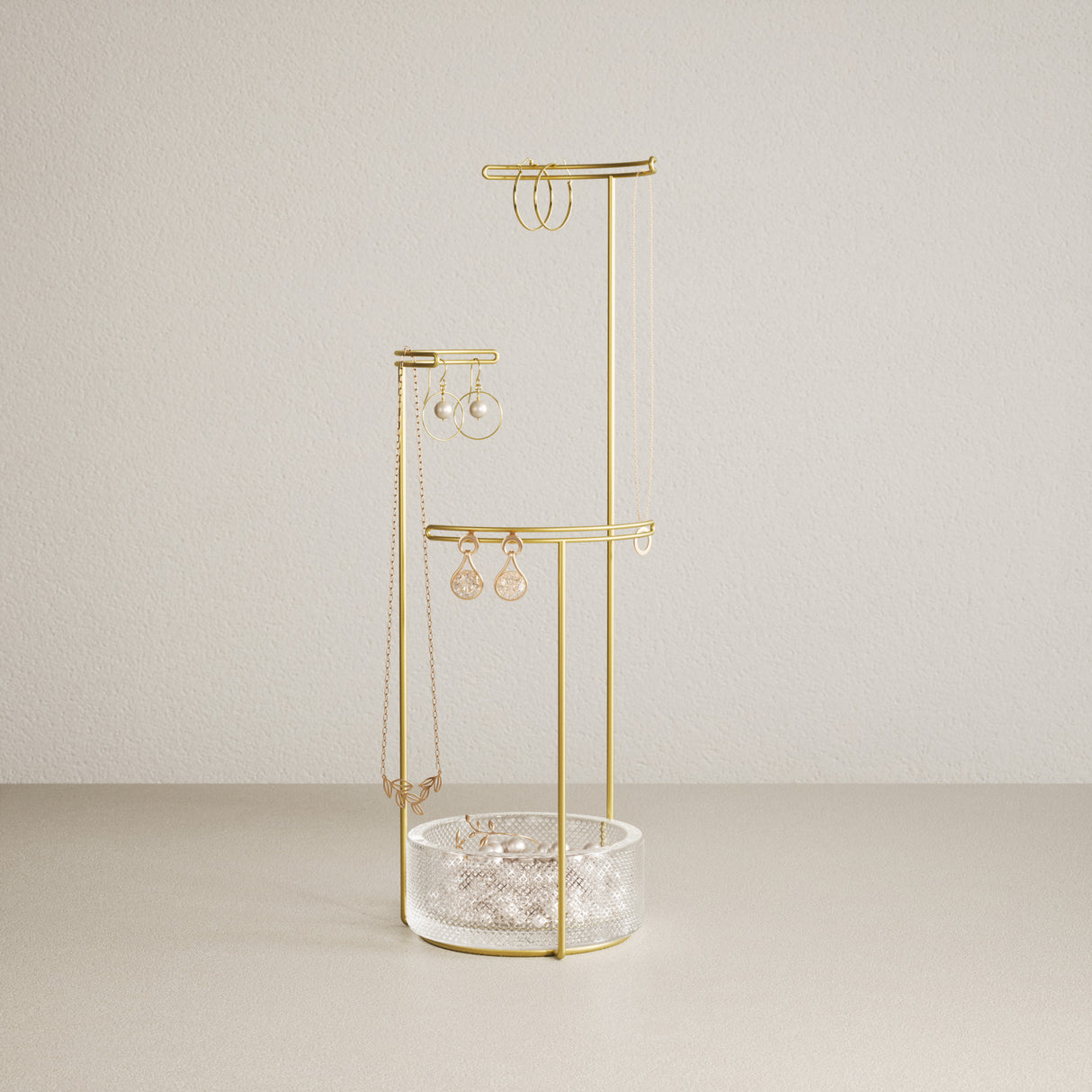 Jewelry Stands | color: Brass