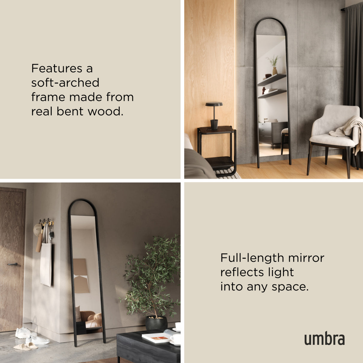 Floor Mirrors | color: Black