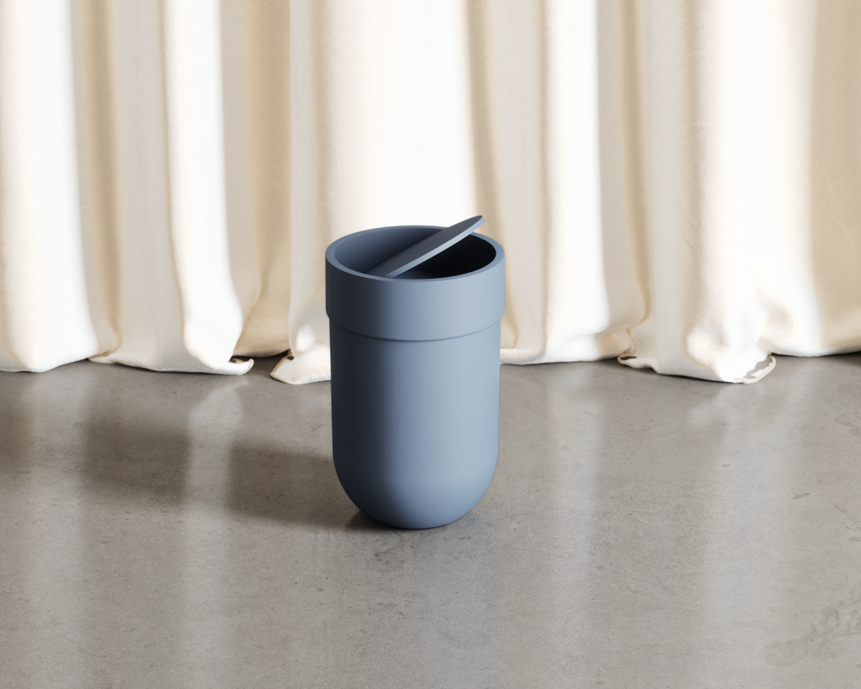 Bathroom Trash Cans | color: Slate Blue