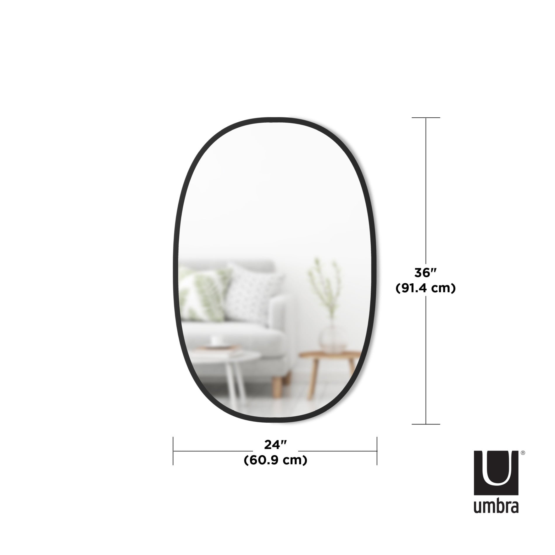 鏡 umbra Ola Wall Mirror Hub Oval Wall Mirror – Umbra UK