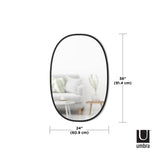 Wall Mirrors | color: Black | size: 24x36" (61x91 cm)