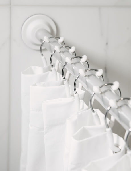 Shower Rods & Rings | color: Chrome-White