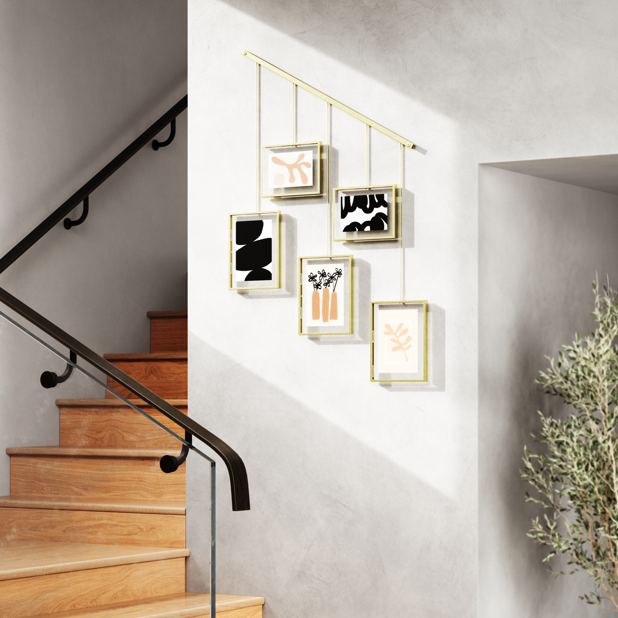 Wall Frames | color: Matte-Brass | Hover