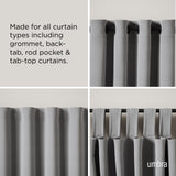 | color: Matte Black | size: 42-120" (107-305 cm) | diameter: 1" (2.5 cm)