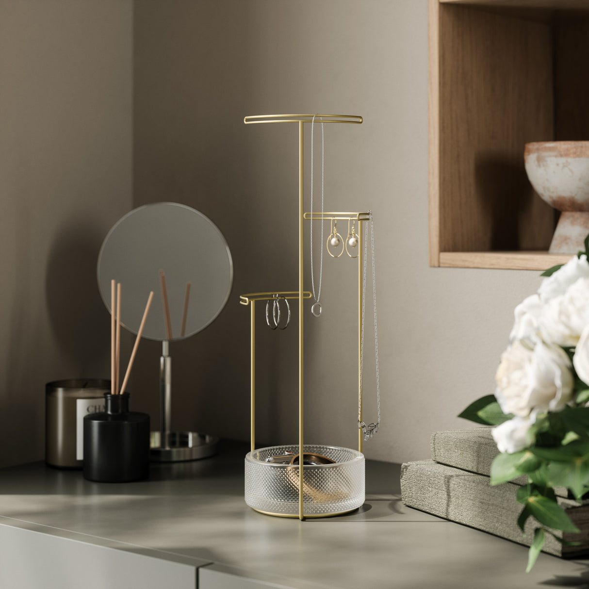 Jewelry Stands | color: Brass | Hover