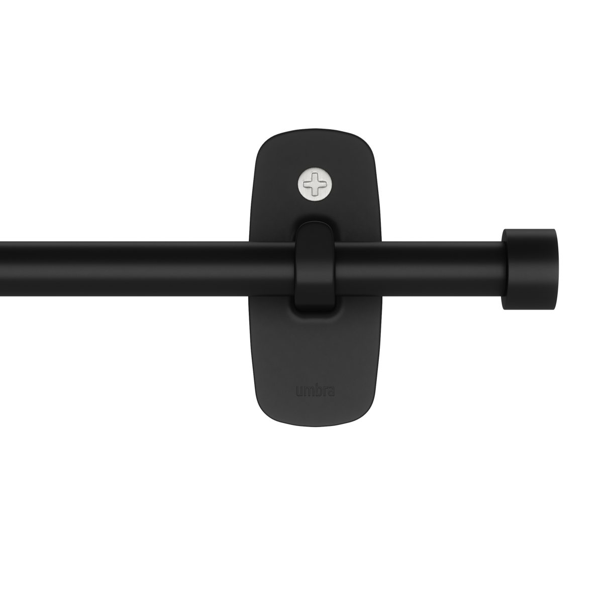 Single Curtain Rods | color: Matte-Black | size: 28-48" (72-122cm approx) | diameter: 5/8" (1.6cm approx)