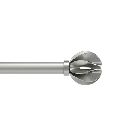 Single Curtain Rods | color: Eco-Friendly Nickel | size: 42-120" (107-305 cm) | diameter: 1" (2.5 cm)