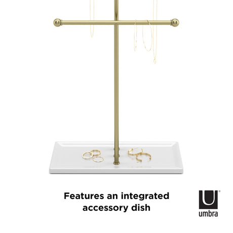 Jewelry Stands | color: White-Brass