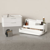 Cosmetic Organizers | color: White-Grey