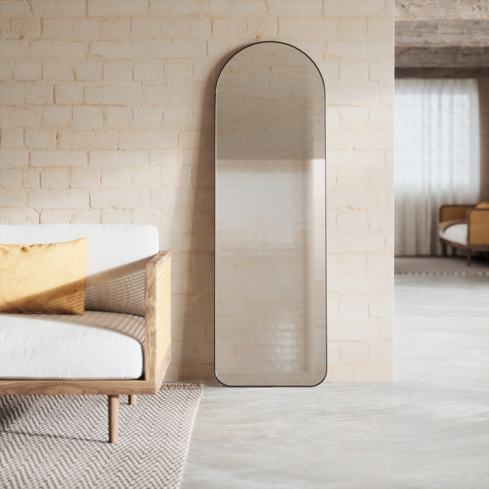 Hubba Arched Leaning & Wall Mirror – Umbra UK