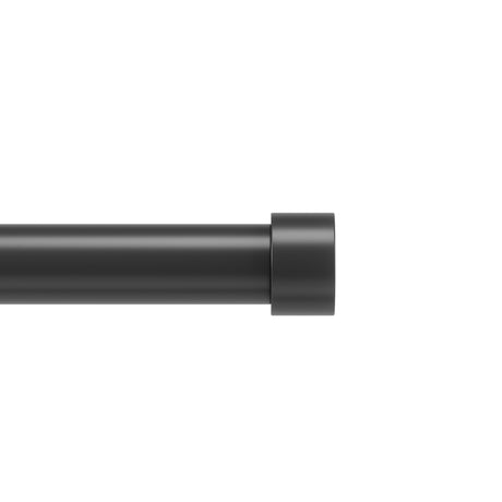 Single Curtain Rods | color: Matte-Black | size: 120-180" (305-457 cm) | diameter: 1" (2.5 cm)