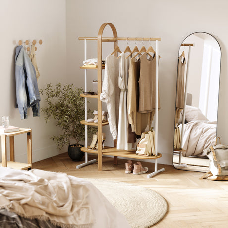 Garment Racks | color: White-Natural