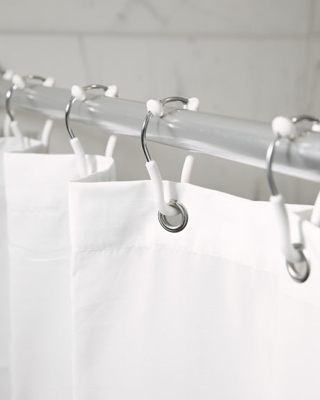 Shower Rods & Rings | color: Chrome-White