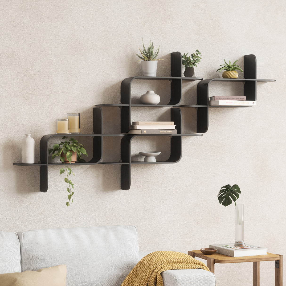 Shelves & Magazine Racks | color: Black