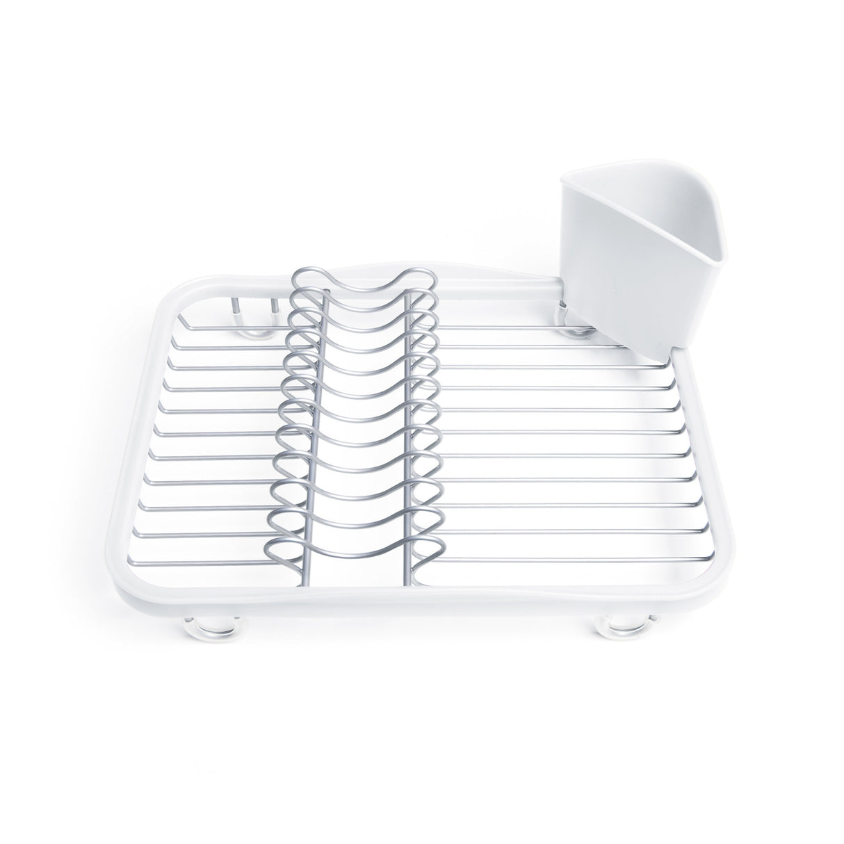 Dish Racks | color: White-Nickel