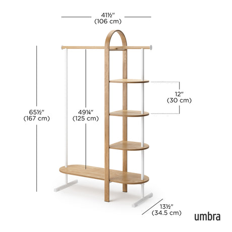 Garment Racks | color: White-Natural