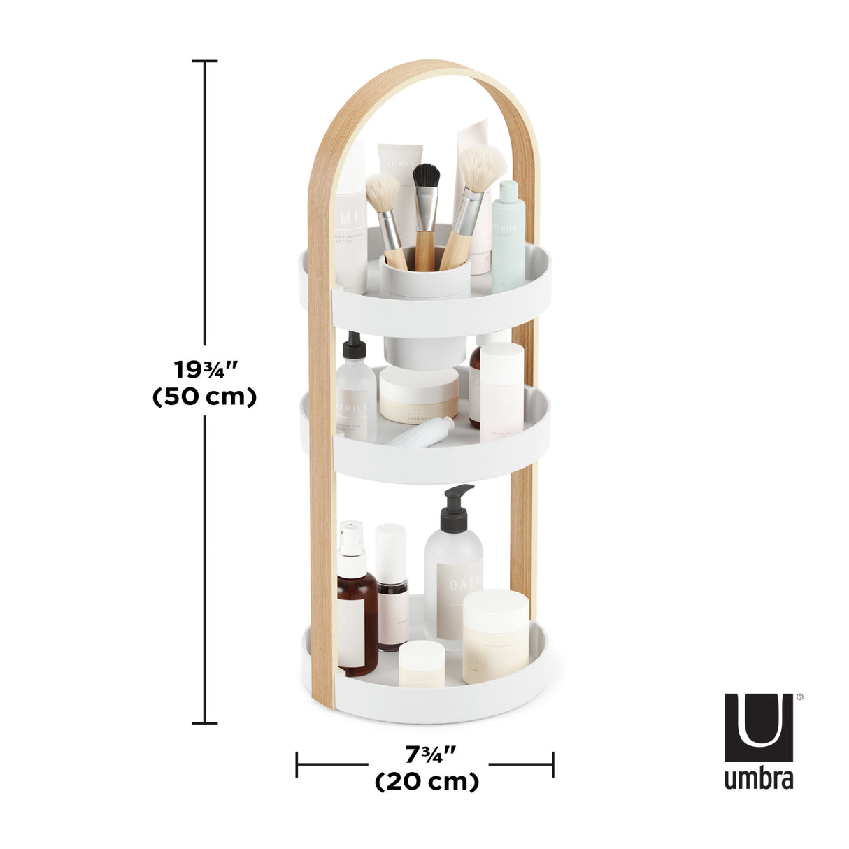 Cosmetic Organizers | color: White-Natural