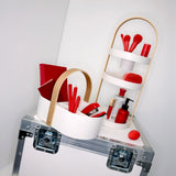 Cosmetic Organizers | color: White-Natural | Hover