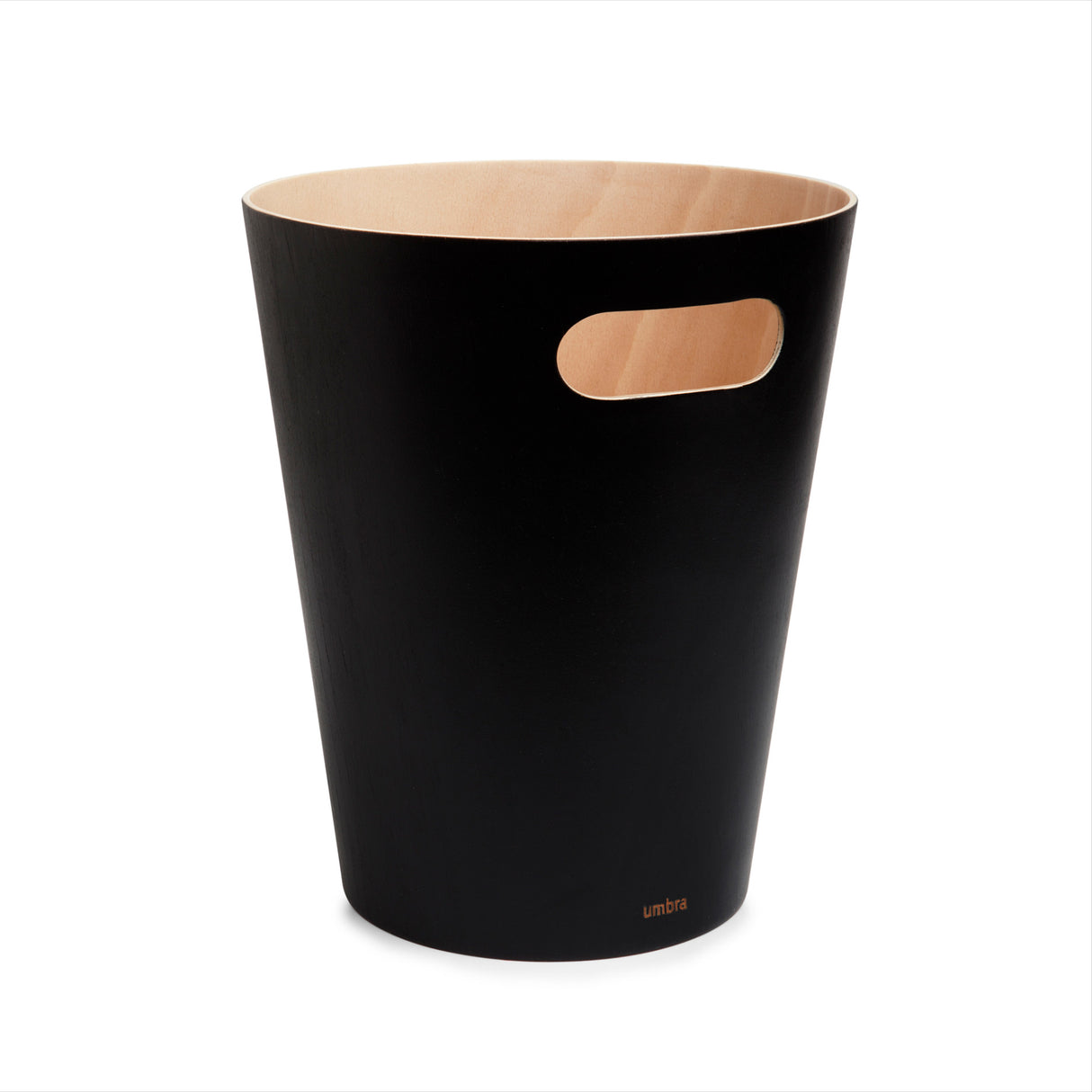 Bathroom Trash Cans | color: Black-Natural