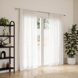 Single Curtain Rods | color: Nickel-Steel | size: 66-120" (168-305 cm) | diameter: 1" (2.5 cm)