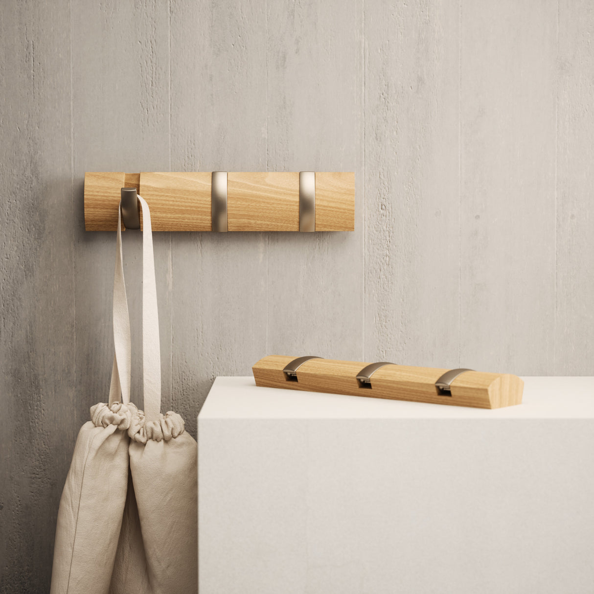 Wall Hooks | color: Natural/Nickel