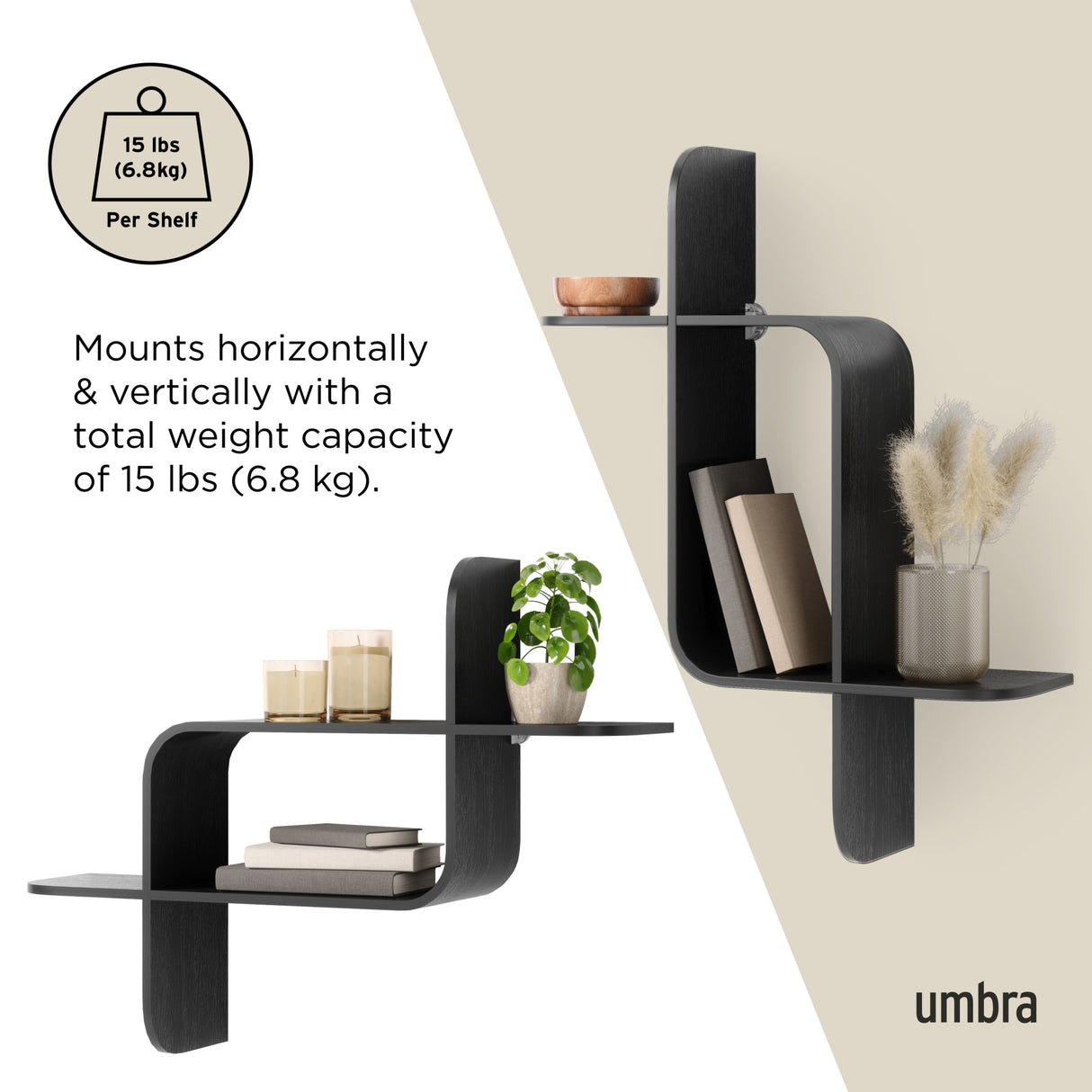 Shelves & Magazine Racks | color: Black