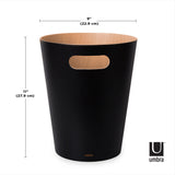 Bathroom Trash Cans | color: Black-Natural