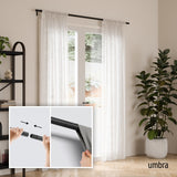 Single Curtain Rods | color: Matte Black | size: 32-64" (81-162 cm) | diameter: 1" (2.5 cm)