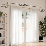 Single Curtain Rods | color: Gold | size: 42-120" (107-305 cm) | diameter: 1" (2.5 cm)