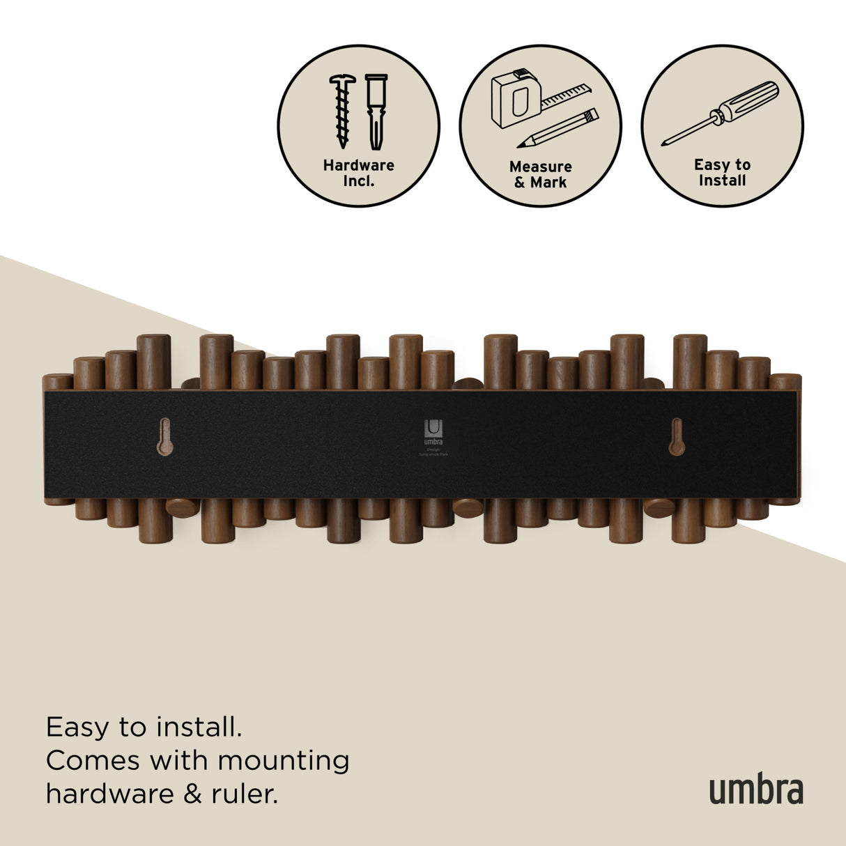 Wall Hooks | color: Aged-Walnut