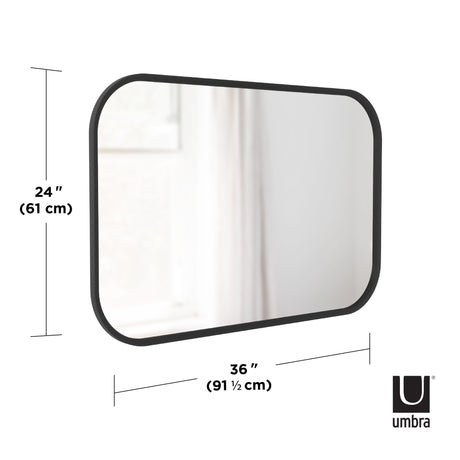 Wall Mirrors | color: Black | size: 24x36" (61x91 cm)