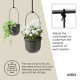 Hanging Planters | color: Black