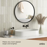 Wall Mirrors | color: Black | size: 24" (61 cm)