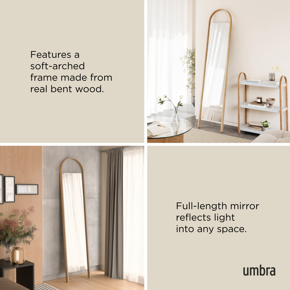 Floor Mirrors | color: Natural