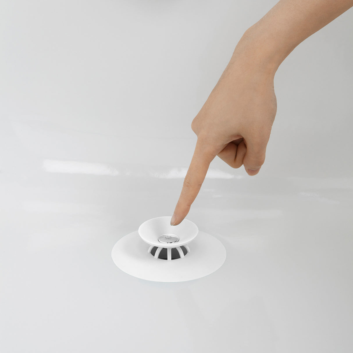 Drain Stop & Hair Catcher | color: White