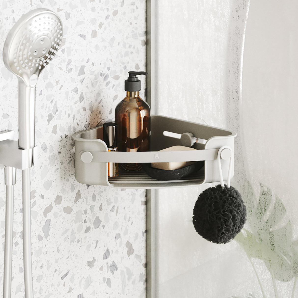 Shower Storage | color: Grey | Hover