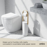 Toilet Paper Stands | color: White-Natural