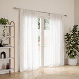 Single Curtain Rods | color: Nickel-Steel | size: 36-72" (91-183 cm) | diameter: 1" (2.5 cm)