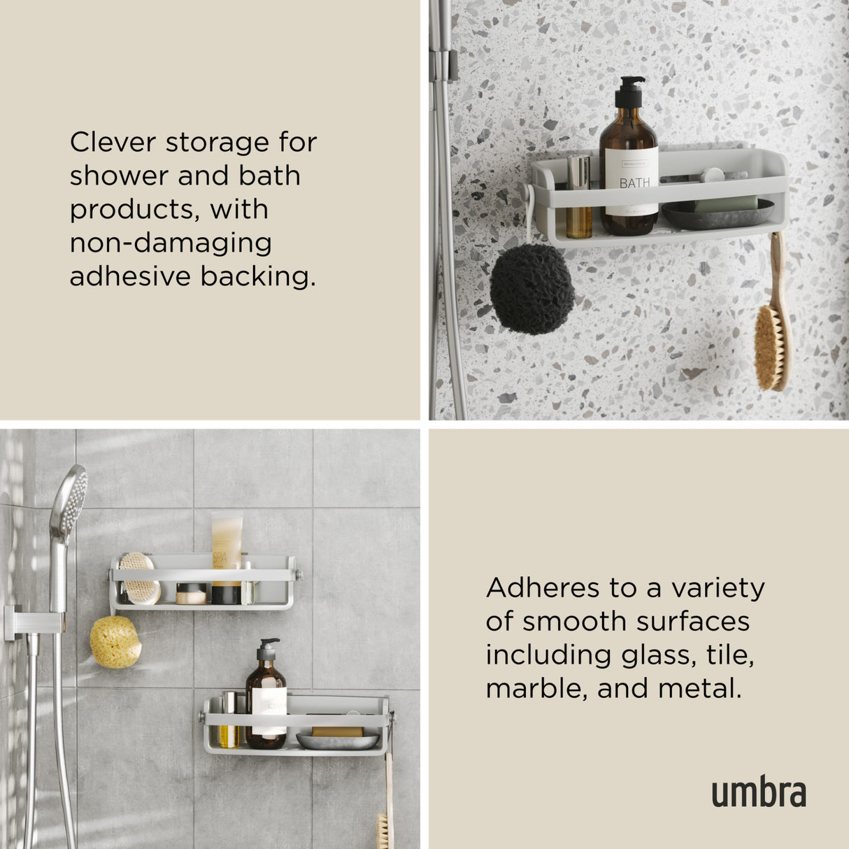 Shower Storage | color: Grey