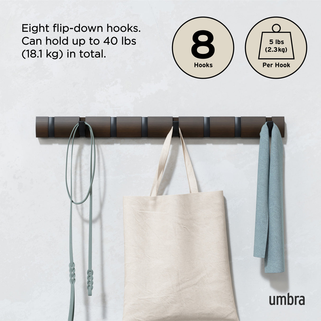 Wall Hooks | color: Black-Walnut
